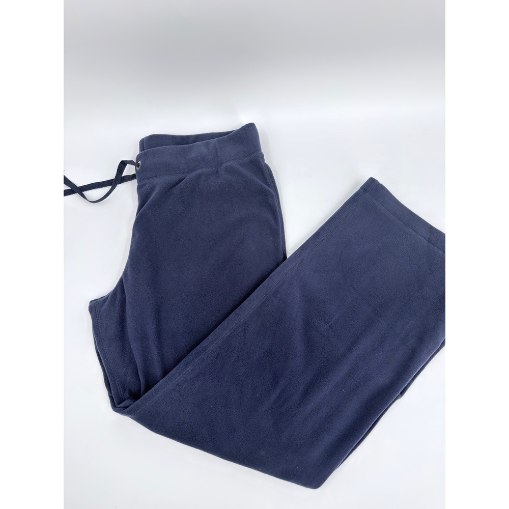 Merona Fleece Lounge Pants Casual Modern Women Size Large Navy Blue Sleepwear L